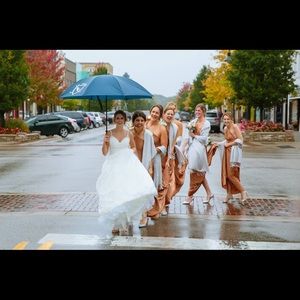 Maxi Gold infinity dress